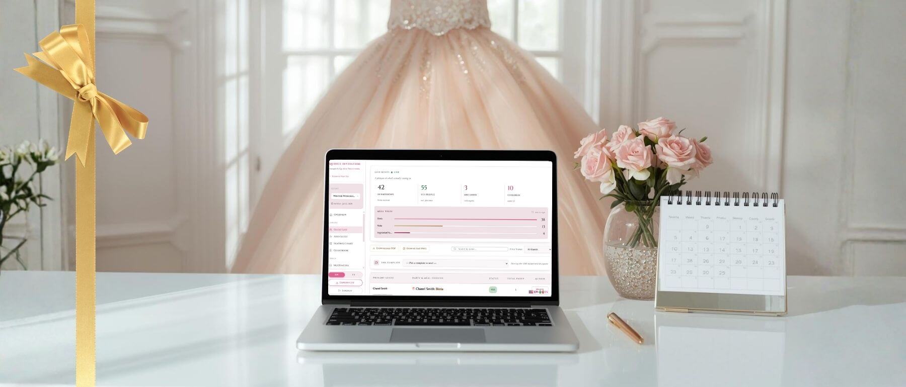 Quince Invitation, a custom invitation page with RSVP