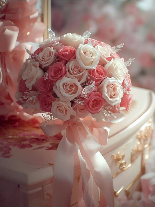 Quinceañera bouquet detail