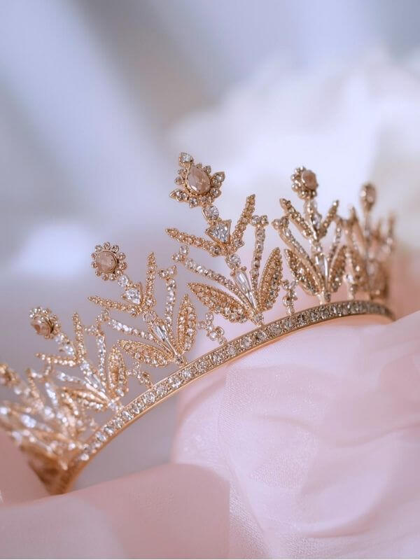 Quinceañera tiara detail